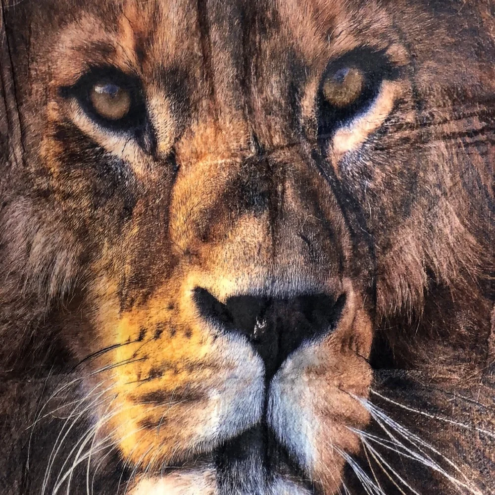 Loin themed throw mat